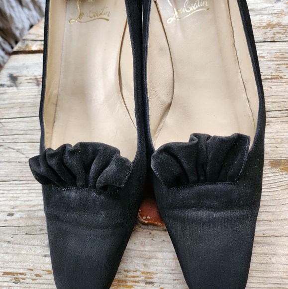 VINTAGE SUEDE PUMPS BY LOUIS VUITTON - Picture 1 of 9